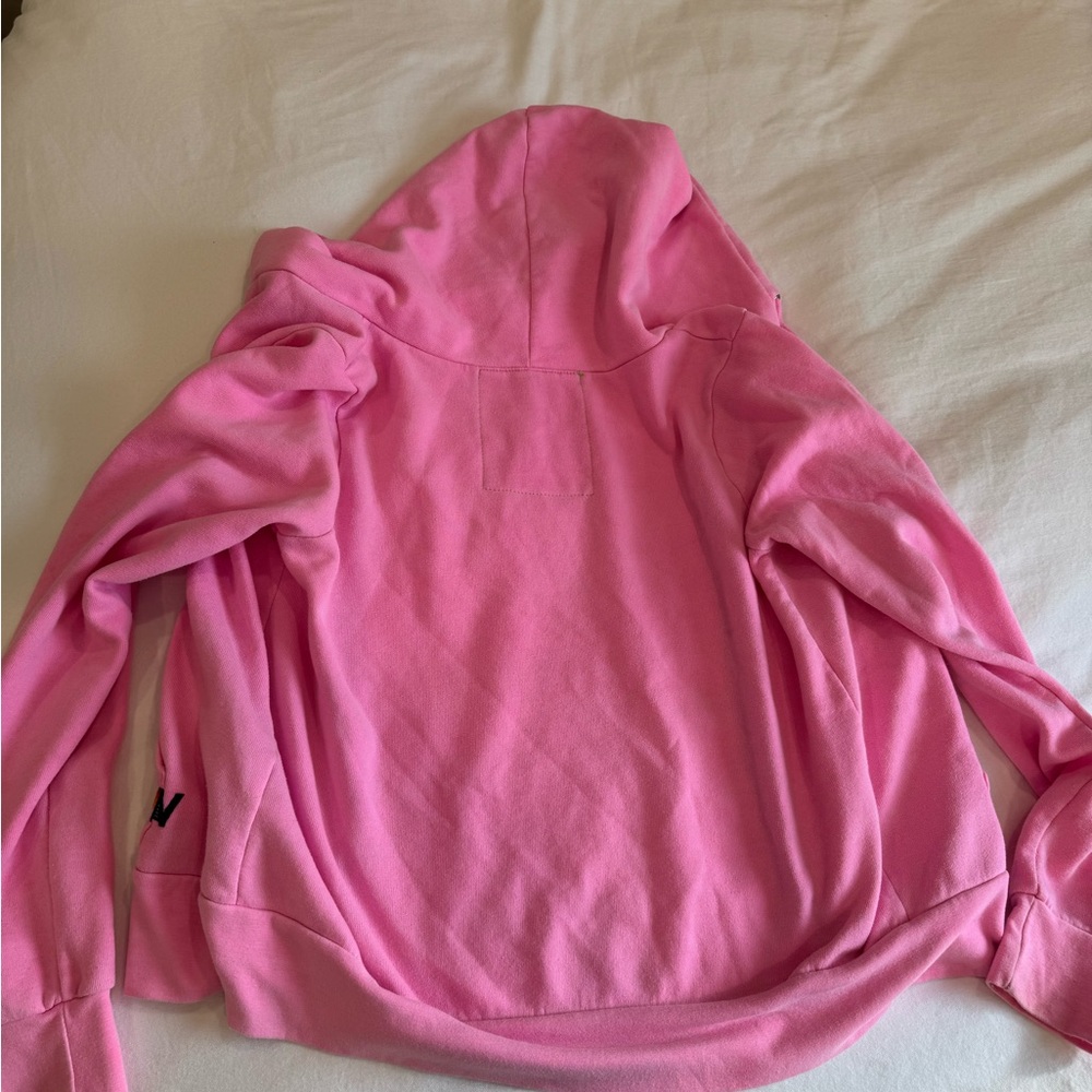 Aviator Nation Five Stripe Neon Pink Hoodie Size Small S - Picture 2 of 4